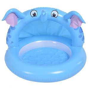 Thổi lên Hồ bơi em bé voi hồ bơi Kiddie bơm hơi cho trẻ mới biết đi với tán - Product Image 1