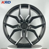 Ruedas Aprobadas por DOT 20x9 5x120 ET38 72.6mm, Monobloque Negro Mate, Servicio Personalizado de PCD y ET para Ruedas de Aleación de Automóviles de Pasajeros
