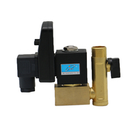 Kompresor Udara Otomatis Pembuangan Air Kuningan Elektronik Dengan Katup Solenoid Mekanis Timer Pneumatik