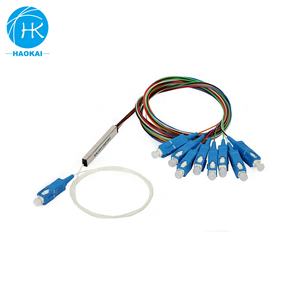 <span class=keywords><strong>1</strong></span>*8 <span class=keywords><strong>1</strong></span>*16 <span class=keywords><strong>1</strong></span>*<span class=keywords><strong>64</strong></span> Répartiteur de câble à <span class=keywords><strong>fibre</strong></span> <span class=keywords><strong>optique</strong></span> PLC avec module ABS FC/APC SC/UPC Chip in Steel Tube Catv Fiber FBT Coupler - Product Image 2