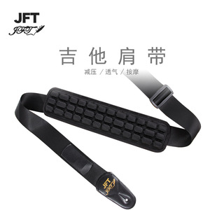 Correa de guitarra con amortiguación de aire JFT, almohadilla para el hombro, diseño 3D transpirable y antipresión para guitarras acústicas y eléctricas - Product Image 4
