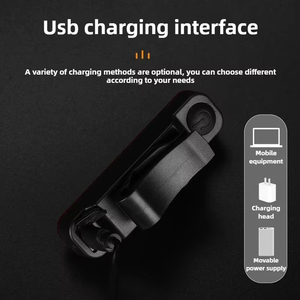 Đèn trước và sau xe đạp hợp kim nhôm chống nước, đèn LED an toàn cho xe đạp leo núi ban đêm, đèn hậu xe đạp - Product Image 3