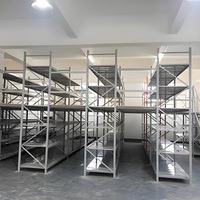 Plateforme de Stockage Modulaire en Acier pour Mezzanine et Grenier, Étagères Durables pour Rangement en Hauteur