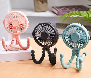 Ventilador de mano Octopus, ventilador para cochecito de bebé, ventilador de escritorio para dormitorio u oficina, recargable, plegable, mini ventilador eléctrico portátil - Product Image 6