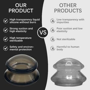 Meilleures ventes : Ensemble de ventouses de massage sous vide en silicone <span class=keywords><strong>anti</strong></span>-<span class=keywords><strong>cellulite</strong></span>, 4 pièces, pour soins du corps et du visage - Product Image 5