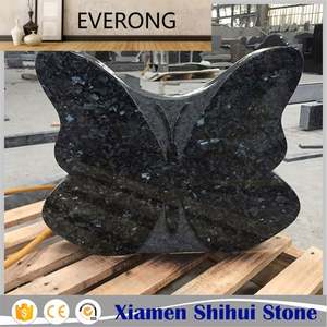 Prix du <span class=keywords><strong>monument</strong></span> de pierre tombale en granit papillon bleu pour le Royaume-Uni - Product Image 2
