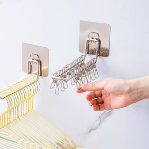 Stainless Steel <b>Wall</b> <b>Hook</b> Rectangle Shape Durable Waterproof <b>For</b> Home Storage - Product Image 3