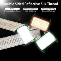 Fil de Soie Réfléchissant Double Face 9 Tailles 0.15-2mm Haute Luminosité pour Tissage, Sangle, Vêtement, Fil de Sécurité – Vente en Gros Usine