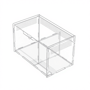 Jumping Spider Acrylic <strong>Display</strong> Cases <strong>Reptile</strong> Enclosure Box Acrylic Spider Enclosure for Tarantula - Product Image 1