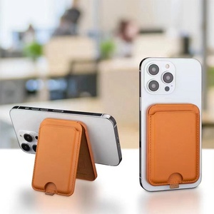 Funda de Teléfono de Cuero PU de Lujo Personalizada y Tarjetero para <span class=keywords><strong>iPhone</strong></span> 12 <span class=keywords><strong>13</strong></span> 14 15 16 17 Pro Plus con Soporte y Logotipo de Apple - Product Image 2