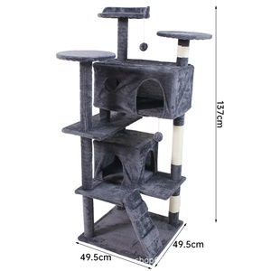 Venta al por mayor XXL árbol grande para gatos juguete interactivo y de movimiento para mascotas con madera rasguño condominio y torre Casa de escalada para gatos grandes - Product Image 3