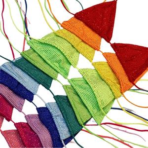 Nuevo Conjunto de Bikini de Dos Piezas con Cuentas y Cristales de Imitación para Mujer, Traje de Baño para Fiesta en la Playa - Product Image 1