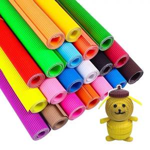 Papier ondulé coloré pour travaux manuels d'enfants, très demandé - Product Image 2
