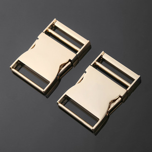 Hebilla de liberación lateral de aleación de 38 mm, ajustable para bolsos, mochilas, riñoneras, accesorios en dorado, plateado y negro, duradera - Product Image 1