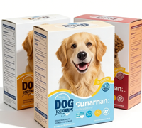 Boîte d'emballage pour aliments et friandises pour chiens en carton ondulé certifié, imprimée UV personnalisée, robuste, écologique et recyclable