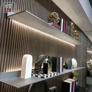 Giá Treo Tường Hồ Sơ Kệ Nổi Đồ Nội Thất Phòng Khách Nhôm Hiện Đại Bán Chạy Nhất Với Đèn Led Kích Thước Khách Hàng - Product Image 2