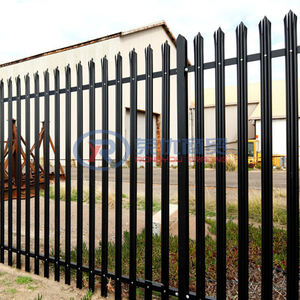 Panneaux <span class=keywords><strong>de</strong></span> clôture en fer forgé pour jardin, clôtures tubulaires en acier métallique pour extérieur, clôture moderne en fer forgé et acier zingué - Product Image 4