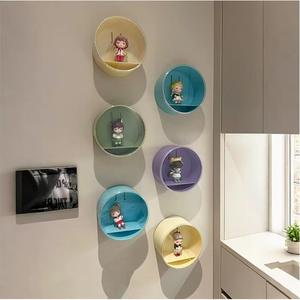 ตู้โชว์ฟิกเกอร์ป๊อปมาร์ตแบบติดผนัง ป้องกันฝุ่น กล่องเก็บของขนาด 1 ลิตร พร้อมฝาปิด ดีไซน์สีพื้น สำหรับสะสมฟิกเกอร์ของเล่น - Product Image 2