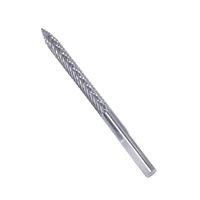 Wheelsky Fraise rotative en carbure monobloc super dur de 6 mm, embout de perçage pneumatique en acier au carbone, outils de réparation de pneus