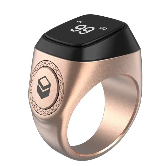 New Digital Display IQibla Zikr 1 Tasbih Smart Electronic Counter Ring for Muslims Azan Alarm Clock Tasbeeh Smart Rings R100