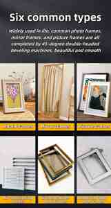 Nhà Máy Trực Tiếp Khung Ảnh Nhôm Máy Cắt Mitre Saw Angle Cutter 45 Độ Đôi Đầu Góc Máy Cắt - Product Image 3