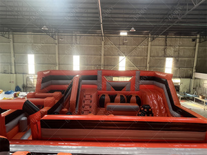 Thiết kế mới trượt lớn nhà bị trả lại thương mại Inflatable công viên chủ đề Rides với trò chơi thể thao khóa học trở ngại - Product Image 2