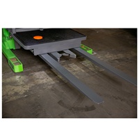 Chariot élévateur électrique MOVMES avec batterie lithium-ion 24V, hauteur de levage de 11m, mât à trois sections, capacité de 1500kg, fonctionnement assis