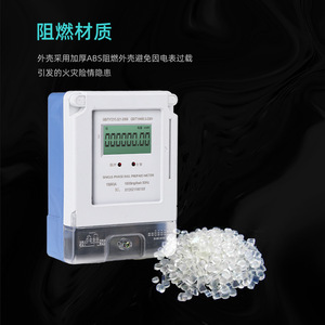 Single Phase Rail Prepaid Meter 15(60)A 1600imp/kWh 50Hz Led Display XY2021100187 - Product Image 4