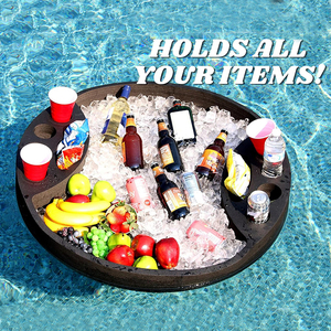Soporte para bebidas de fiesta, refresco, mesa, comida, barras de desayuno, piscina, bebida, bandeja flotante para piscina - Product Image 6