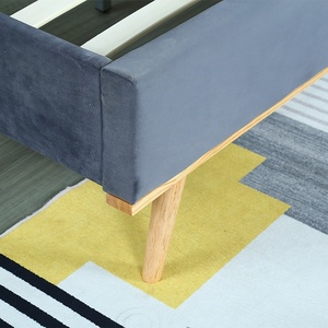 Willsoon vải giường đôi với chần cao Thiết kế đầu giường không có hộp mùa xuân cần ổn định và bền khung giường - Product Image 5