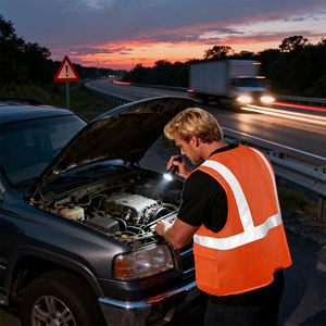 سترة عمل عاكسة متعددة الجيوب، متوفرة بجميع المقاسات للاستخدام الصناعي، مصنوعة من البوليستر المتين، بسحاب أمامي، عالية الوضوح - Product Image 5