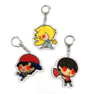 Factory <strong>Custom</strong> Printed Plastic Clear Anime Acrylic Charms Key Chain <strong>Maker</strong> in China - Product Image 2