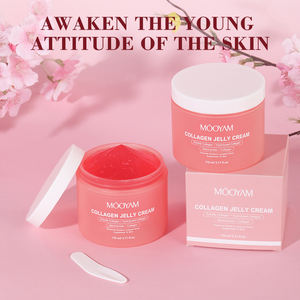 Krim Wajah Pencerah Khusus dengan Kolagen Terhidrolisis dan Niacinamide, Krim Jelly Kolagen Melembapkan untuk Semalaman - Product Image 2