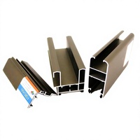 Profilés d'extrusion en aluminium gris argenté pour la fabrication de fenêtres et portes coulissantes colombiennes/costaréennes