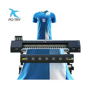 POTRY Printer Inkjet 3.2M Dx5 4720, Printer Inkjet dengan Resolution1440Pdi tinggi untuk mesin cetak pelarut/Eco