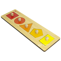 Puzzle Montessori en bois à boutonnes pour le tri des formes avec picots pour tout-petits, idéal pour la maternelle, l'apprentissage précoce et comme cadeau, facile à saisir