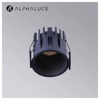 Spot LED encastré carré moderne en aluminium anti-éblouissement 30W ETL IP44 sans cadre pour éclairage de bureau et de salon