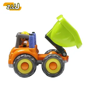 Zhansheng उल्लेखनीय गुणवत्ता पर्यावरण के अनुकूल एबीएस बच्चे बच्चा जल्दी शैक्षिक कार्टून घर्षण वाहन कार डंप छोटे ट्रक खिलौना