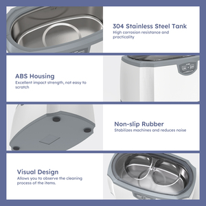 Nettoyeur <span class=keywords><strong>à</strong></span> ultrasons professionnel pour appareils dentaires Lifebasis 420 ml - Product Image 5