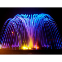 Fuente de Agua Musical para Jardín, Cuadrada, de Diseño Moderno, Personalizable, Duradera, de Acero Inoxidable 304, Resistente al Agua y Ecológica