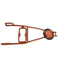 Soporte para taladro de tierra manual con rueda individual y carro de transporte
