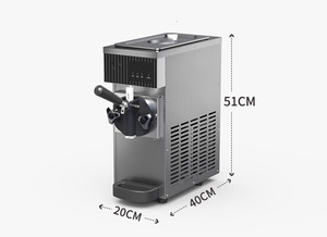 Cao thương mại khách sạn nhà bếp Countertop Gelato <span class=keywords><strong>Ice</strong></span> <span class=keywords><strong>Cream</strong></span> Máy Maker 3 hương vị mềm phục vụ sữa mới 1 năm bảo hành - Product Image 3