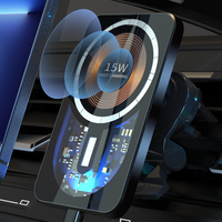 Support de téléphone magnétique universel HDL pour voiture combinaison de chargeur iPhone X XS Max et support de téléphone portable