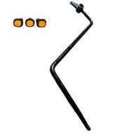 Poignée de remplacement en fer pour levier de commande hydraulique de chariot élévateur KaiHua, valve multivoies (noir) pour levage, inclinaison et déplacement latéral