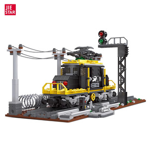 Ensemble de blocs de construction de locomotive à vapeur en plastique, modèle de train à assembler soi-même, jouet éducatif pour garçons et enfants, transport - Product Image 6