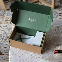 Boîte d'expédition personnalisée en carton ondulé pour avion, petite taille, impression logo, emballage en papier, boîte d'expédition pour bougies, vente chaude