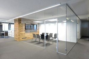Mur de séparation en verre personnalisé cloisons de verre coulissantes pour usage commercial - Product Image 2