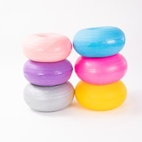 Ballon de Pilates en gros, type donut, épais, anti-éclatement, pour le sport, le fitness, la récupération post-partum, la stabilité et l'équilibre, demi-ballon pour la maison