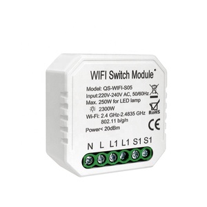 Domotique <span class=keywords><strong>Internet</strong></span> sans fil Connecté Interrupteur D'alimentation 220-240V <span class=keywords><strong>Mini</strong></span> Wifi Commutateur Module - Product Image 1
