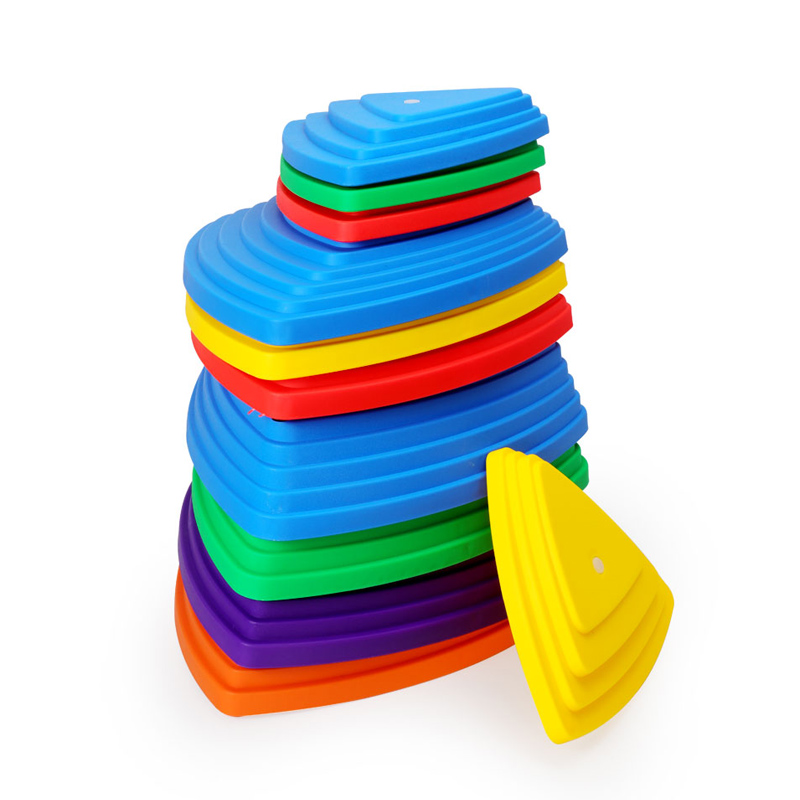 Набор ступенчатых камней, балансировочная доска для детей, садовые игры, уличные игрушки, набор из 11 предметов, для игр на скалолазании и стены